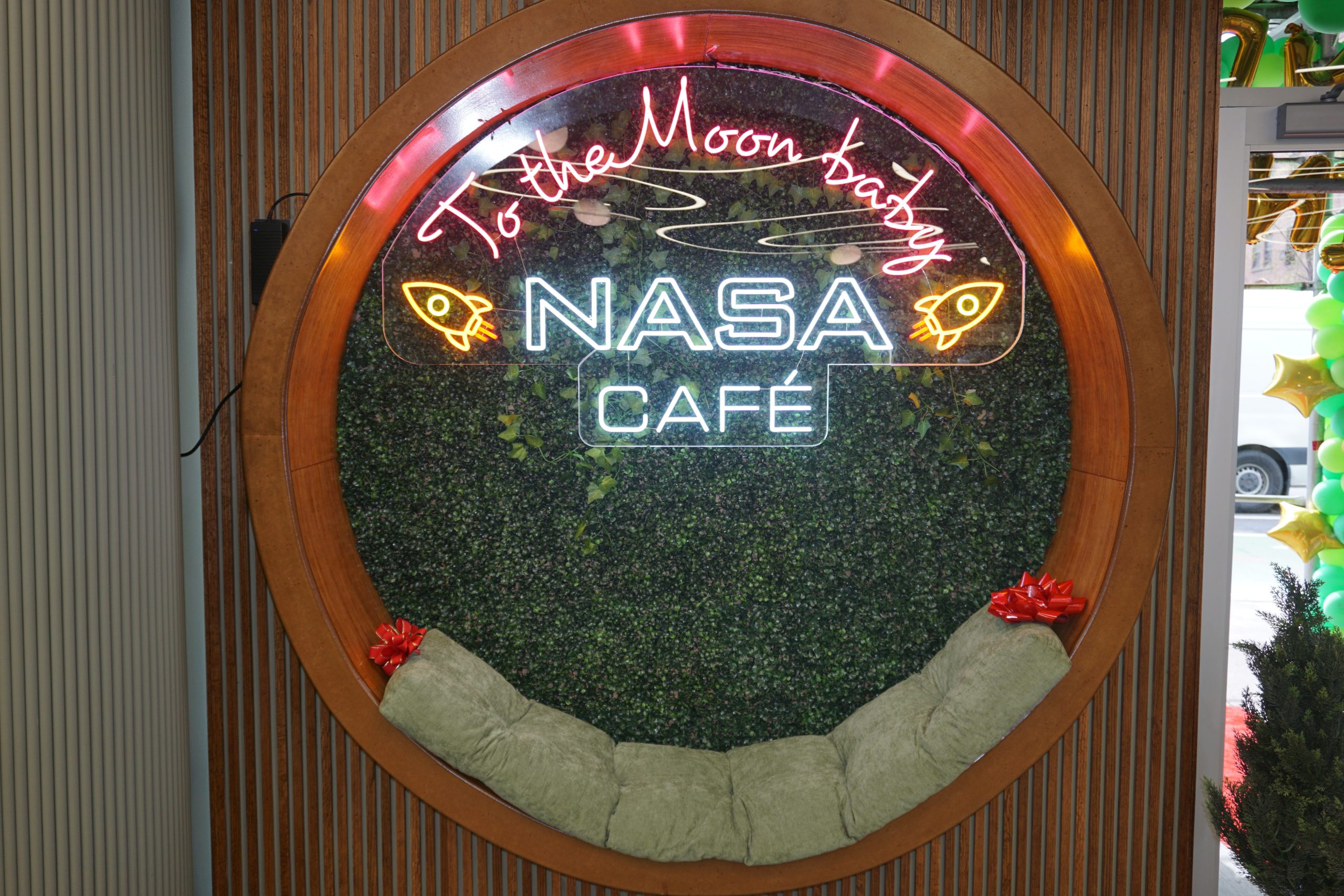 Reach NASA Cafe in Hell's Kitchen, NYC. Visit us at 653 10th Ave or call 212-763-5252 for orders, hours, or general inquiries. We’d love to hear from you!